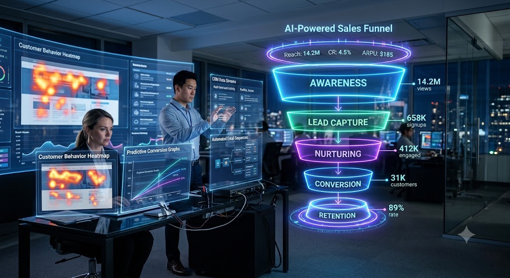 AI-Powered Sales Funnels Explained:How AI Is Rewriting Revenue Growth