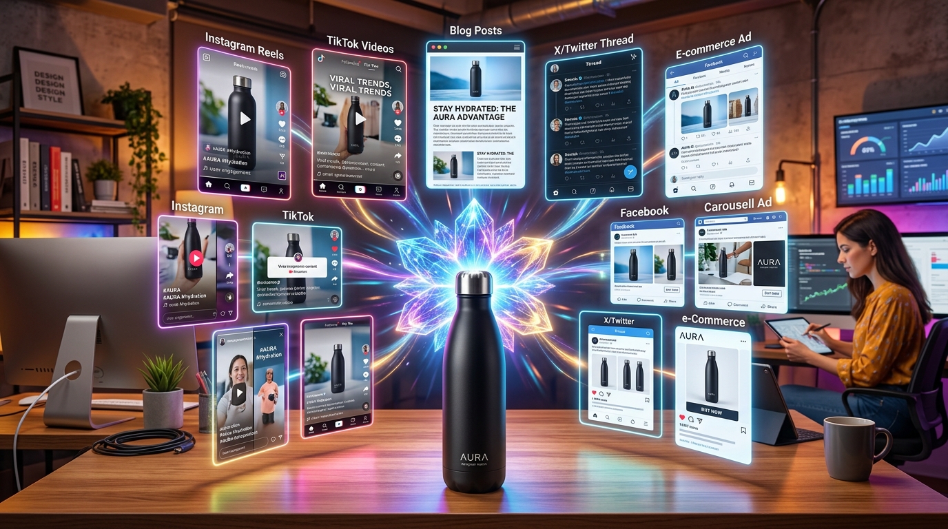 How to use AI to turn one product into 30 days of marketing content